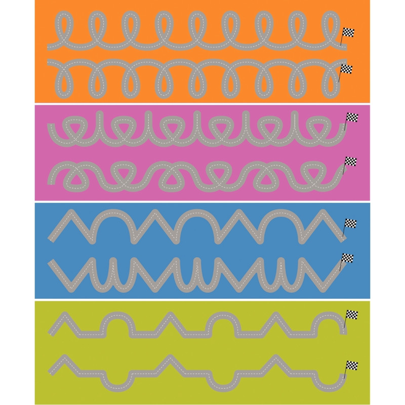 Set de 8 pistes graphiques 100x15cm n°2