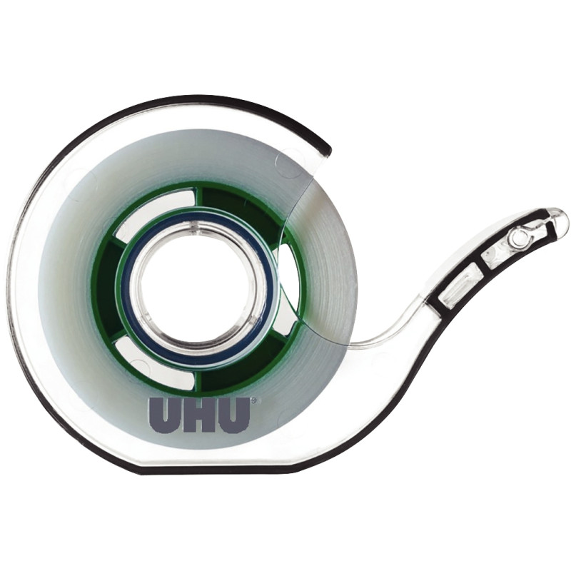 Rouleau adhésif UHU invisible 19mmx30m et dévidoir