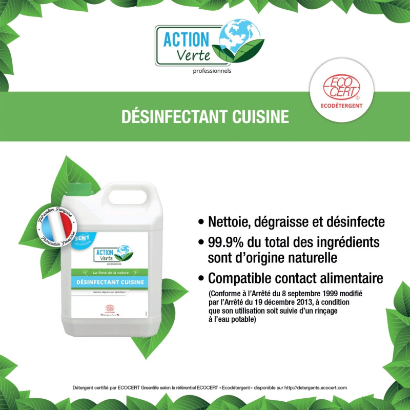 Bidon 5 litres désinfectant cuisine