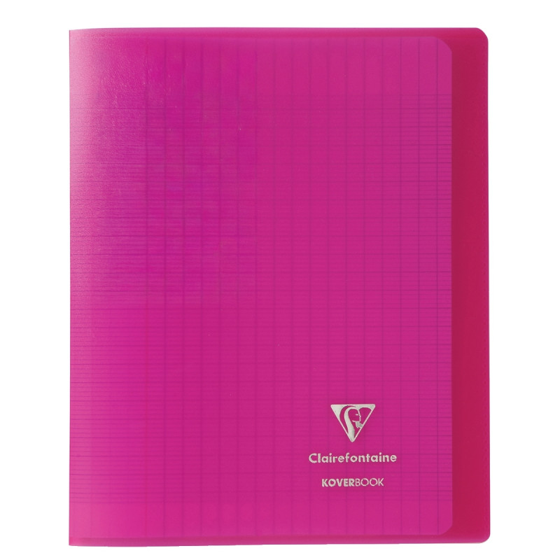 Piqûre 96 pages KOVERBOOK, format 17x22 cm, seyès 90g, couverture poly