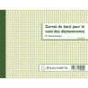 Carnet de bord pour le suivi des déplacements