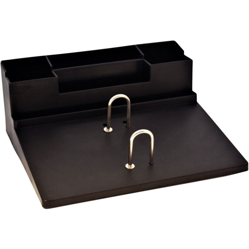 Porte-bloc éphéméride avec pot à crayons noir