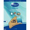 Paquet de 25 pochettes kraft armé 280x360mm 130g soufflet 30mm bande s
