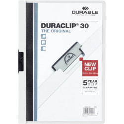 Paquet de 5 chemises DURACLIP 3mm blanc