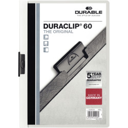 Paquet de 5 chemises DURACLIP 6mm blanc