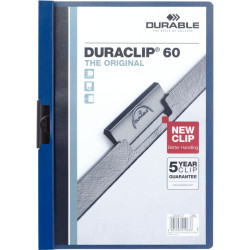 Paquet de 5 chemises DURACLIP 6mm bleu foncé