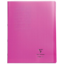 Piqûre 96 pages KOVERBOOK, format 24x32 cm, seyès 90g, couverture poly