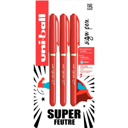 Blister de 3 feutres Sign Pen rouges