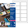 Paquet de 100 cartes de visites blanc satin 85x54mmm 220g