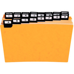 Jeu de 24 intercalaires pour fiches 148 x 210 mm