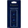 Blister de 36 cartouches courtes Waterman bleues