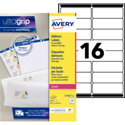 Paquet de 240 étiquettes adresse laser blanc 99,1x33,9mm