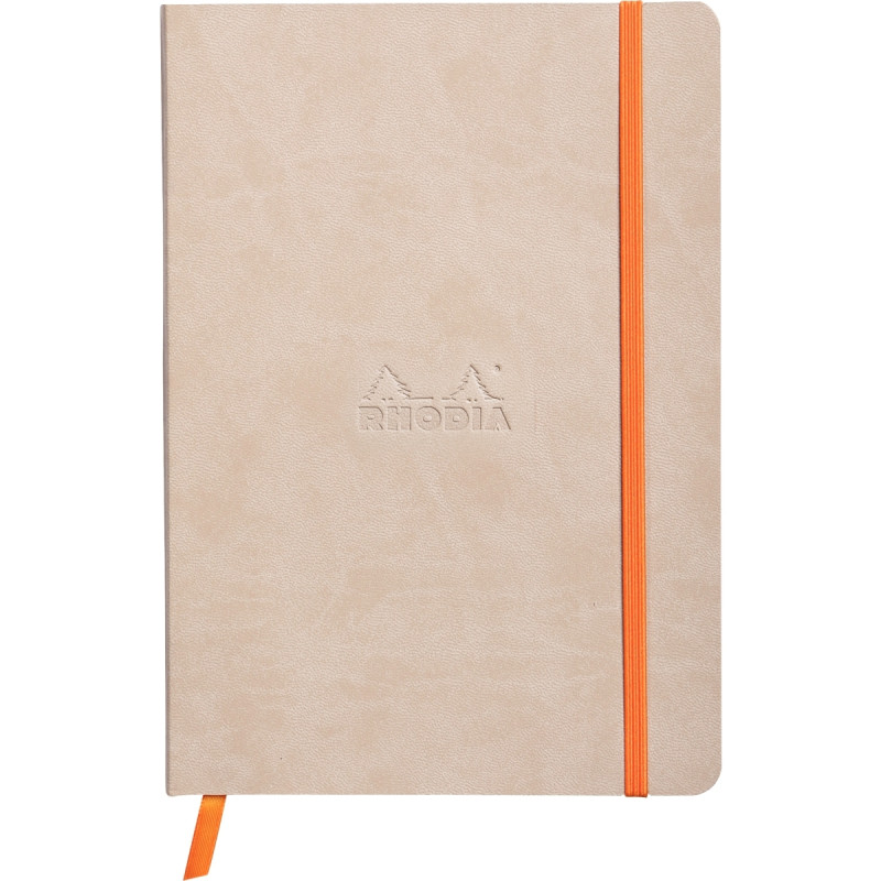 Carnet 160 pages RHODIARAMA format A5, ligné, couverture souple en sim