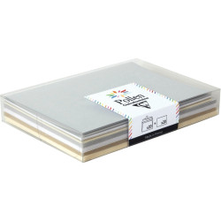 Paquet de 20 enveloppes Pollen 114x162mm avec 20 cartes assorties