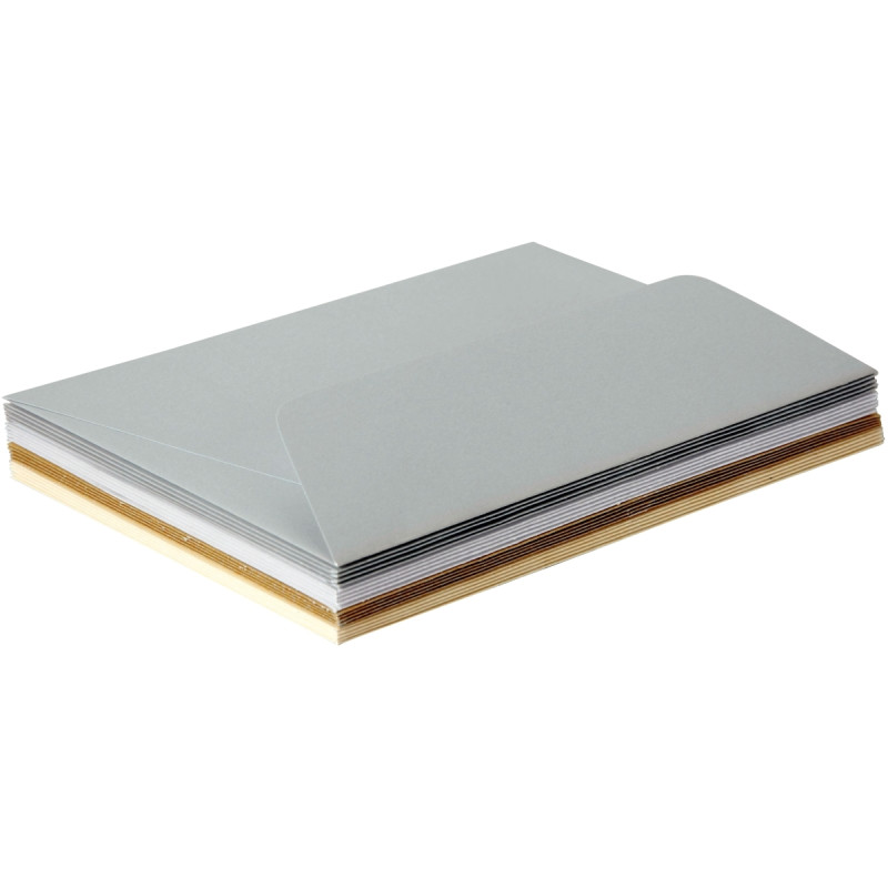 Paquet de 20 enveloppes Pollen 114x162mm avec 20 cartes assorties