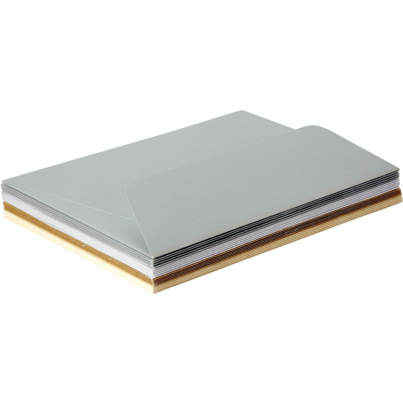 Paquet de 20 enveloppes Pollen 114x162mm avec 20 cartes assorties