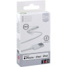 Cordon USB type A vers type Lightning 2m blanc