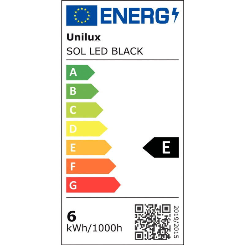 Lampe LED Sol 6W noir