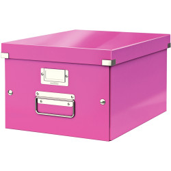 Boite de rangement CLICK&STORE A4+ rose