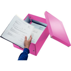 Boite de rangement CLICK&STORE A4+ rose