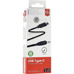 Cordon USB-C vers jack 3,5mm 1,2 mètre