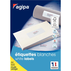 Boîte de 1 400 étiquettes multi-usages l.105mm x H.39mm
