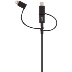 Cordon USB type A vers type C ou micro USB B ou Lightning
