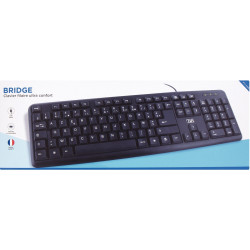 Clavier filaire T'NB Bridge Slim couleur noir
