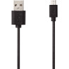 Cordon USB 2.0 type A vers type micro USB B 3m noir