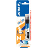 Blister de 3 recharges Frixion pointe moyenne noires