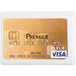 Étui pour carte bancaire en PVC