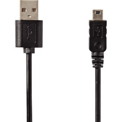 Cordon USB 2.0 type A vers type mini USB B 2m noir