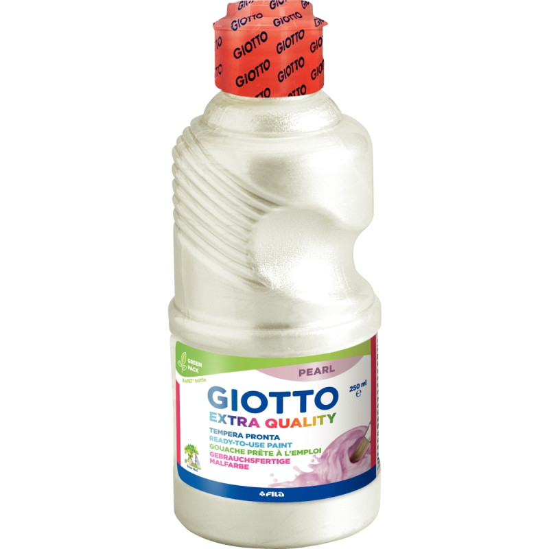 Flacon 250ml de gouache nacrée GIOTTO PEARL PAINT, blanc