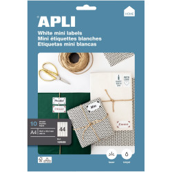 Pochette de 440 étiquettes multi-usages blanches 48,5x25,4mm