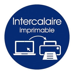 Jeu de 6 intercalaires à onglets personnalisables en polypropylène + d
