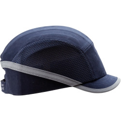Casquette avec visière bleu marine