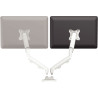 Kit 1 bras porte-écran double EPPA blanc