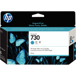 HP 730 cartouche d'encre cyan authentique (P2V62A)