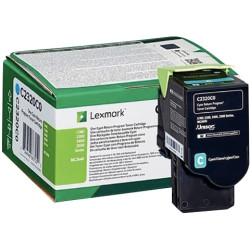 Lexmark C2320C0 toner laser cyan authentique
