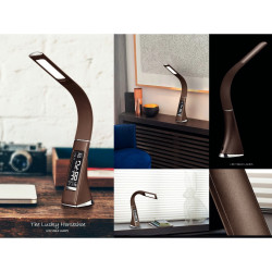 Lampe LED Gilda marron