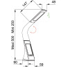 Lampe LED Gilda marron
