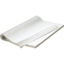 Paquet de 500 feuilles mousseline 75x50cm blanches