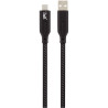 Cordon USB type A vers type C 1,5m noir
