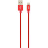 Cordon USB type A vers type Lightning 2m rouge
