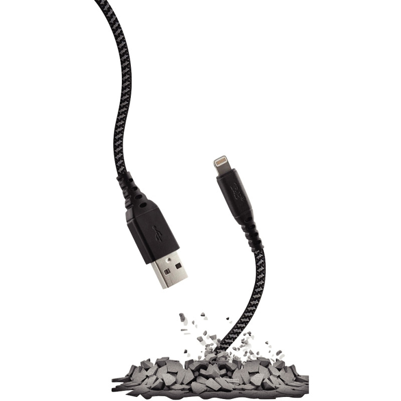 Cordon USB type A vers type Lightning 1,5m noir