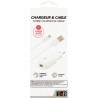 Chargeur secteur avec cordon USB-A vers Lightning