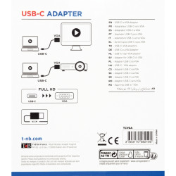 Adaptateur USB-C vers VGA blanc