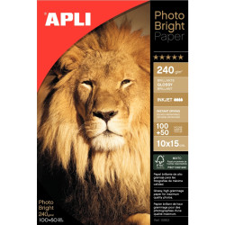 Boite 150 feuilles APLI 10x15cm brillant 240g