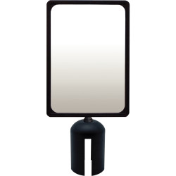 Panneau d'affichage 210x297mm noir pour poteau