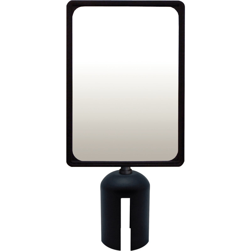 Panneau d'affichage 210x297mm noir pour poteau